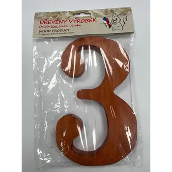 Číslo 3 velké rezaté – výška 180 mm