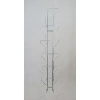 Drátěné-stojany.cz Držák na 6ks A4/Y - stříbrný II. jakost