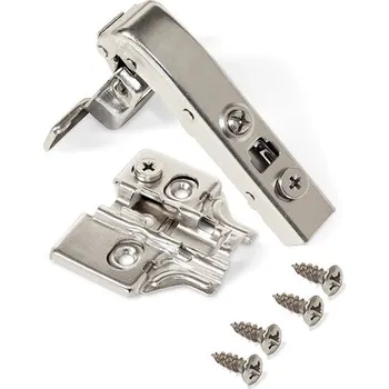 Šroub Sada 10 závěsů X91 90° s tlumením a podložkami k přišroubování, H0, poniklováno