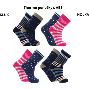 Fuski Thermo ponožky s ABS sada 2ks - kluk Velikost ponožek: 27-30