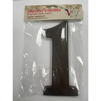 Číslo 1 velké hnědé – výška 180 mm