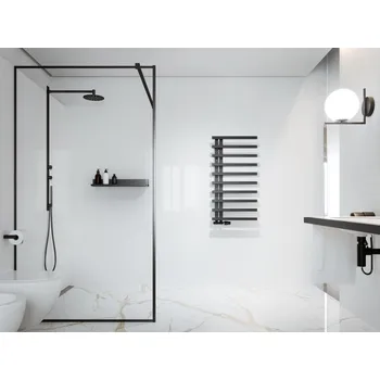 Radiátor Hopa Darvel koupelnový radiátor 600 x 1730 mm spodní připojení černá RADDAV601731