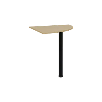 Stolová podnož TS 7 - 7 deska spojovací, kovová podnož černá, síla desky 18 mm, široká 700 mm, javor horský