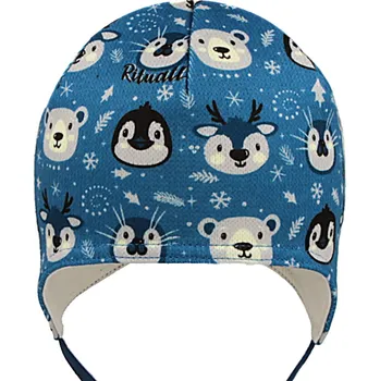 Čepice RDX dětská zimní vázací čepice 4025 modrá Velikost čepice: 1