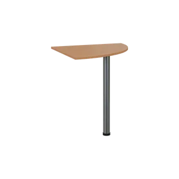 Stolová podnož TS 7 - 7 deska spojovací, kovová podnož chrom, síla desky 18 mm, široká 700 mm, buk royal