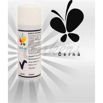 Potravinářské barvivo Chablonage sprej sametový efekt černá 400 ml