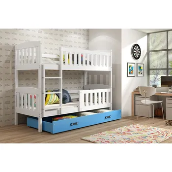 Dětská postel FN Patrová postel Kuba bílá/modrá