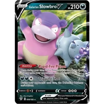 Karetní hra Pokémon karta Galarian Slowbro V z V Forces Tin