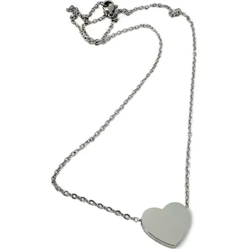 Náhrdelník Jemný náhrdelník se srdcem Stříbrná