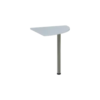 Stolová podnož OS 27 - 7 deska spojovací, kovová podnož chrom, síla desky 25 mm, široká 700 mm, bílá