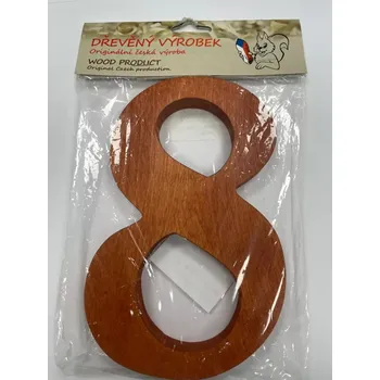 Číslo 8 velké rezaté – výška 180 mm