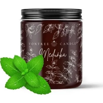 Svíčka Vontree Candle Sójová vonná svíčka Meduňka 180 ml