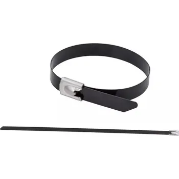 Stahovací páska Upínací pásek z nerezové oceli 304 pokrytý polyesterovou pryskyřicí, 4,6 *125, 20 ks DEDRA 11NC4121