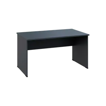 Psací stůl OPL 28 - 14 stůl kancelářský, dřevěná podnož, deska 25 mm, široký 1400 mm, antracit