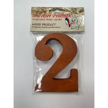 Číslo 2 střední rezaté – výška 100 mm
