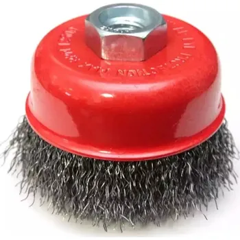 Brusný kotouč Kartáč drátěný čelní ocelový 85mm, závit M14 DEDRA F35-085