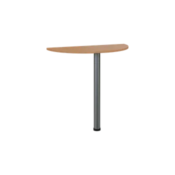 Stolová podnož TJD - 80 přístavba jednací, kovová podnož chrom, síla desky 18 mm, široká 800 mm, buk royal