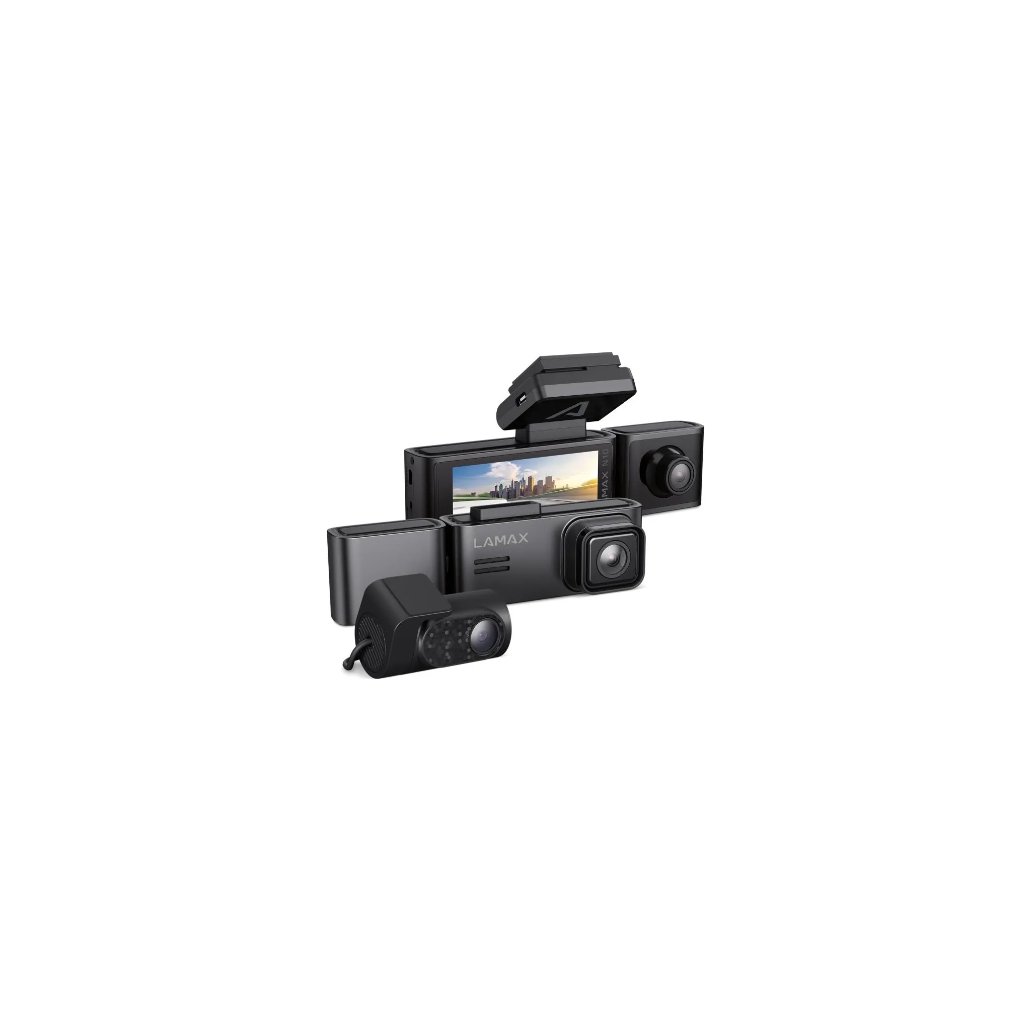 Fotografie 1 - Kamera do auta LAMAX N10 GPS 3in1