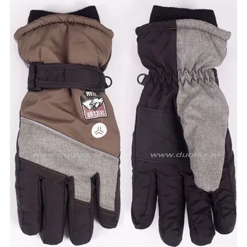 Rukavice YO Rukavice REN-0346F Barva: hnedá, Velikost: XL-2XL