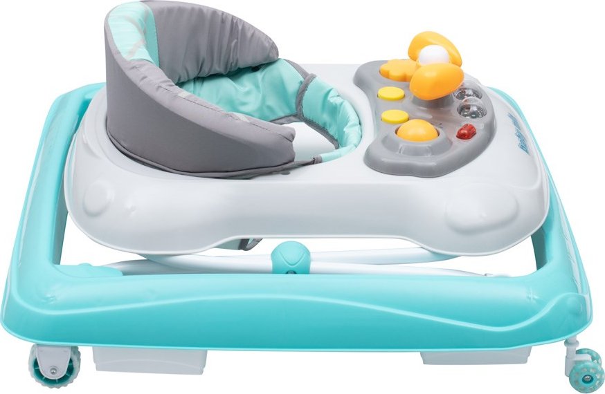 foto Dětské chodítko Baby Mix Dětské chodítko s volantem mátové