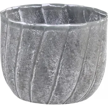 Svícen Zinkový antik kovový svícen na úzkou svíčku Canny - Ø 7*6 cm