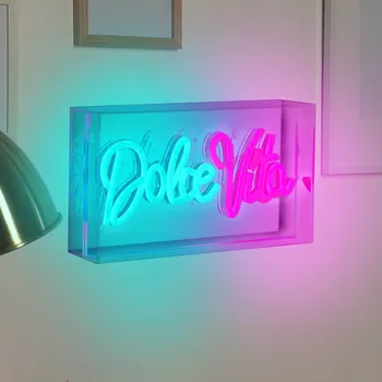 Lampička Näve Nástěnné svítidlo LED Dolce Vita, čiré, 30x15 cm, plast USB RGB přehledně LED 5 W celkem - Doprava zdarma