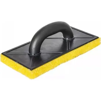Zednické hladítko Hladítko plastové na štukování s tvrdou houbou 270x130 mm, 25mm,žluté DEDRA 15B064