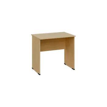 Psací stůl TP 6 - 8 stůl kancelářský, dřevěná podnož, deska 18 mm, široký 800 mm, javor horský
