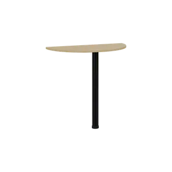 Stolová podnož TJD - 80 přístavba jednací, kovová podnož černá, síla desky 18 mm, široká 800 mm, javor horský