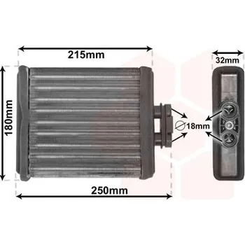 Výměník tepla Výměník tepla, vnitřní vytápění AGB 6913N8A1