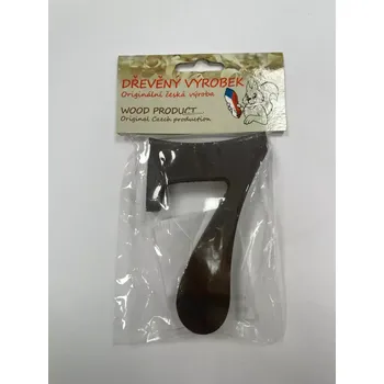 Číslo 7 střední hnědé – výška 100 mm