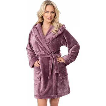 Dámský župan Hřejivý zimní župan Pamela švestkový M/L