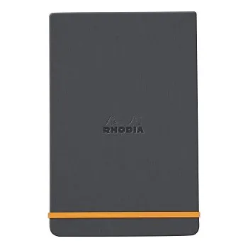 Blok Zápisník Rhodia s pevnými deskami 9x14cm – Titanium (Zápisník Rhodia s pevnými deskami 9x14cm – Titanium)