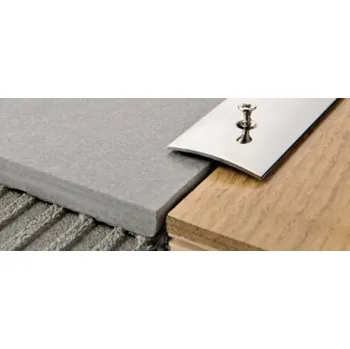 ukončovací lišta Přechodová lišta nerezová leštěná půlkulatá 0,3 cm x4 cm x2700 cm