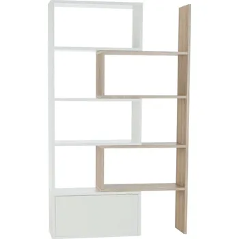 police PADANG regál, bílá/dub sonoma + vyzvednutí ZDARMA