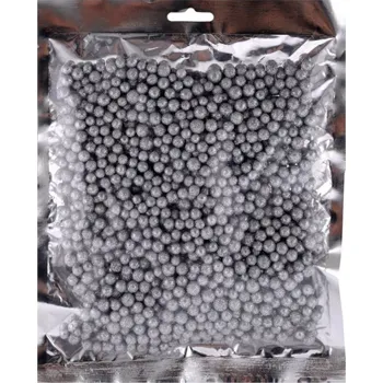 Vánoční dekorace Paper Design Polystyrenové kuličky GLITTER stříbrné 8mm, 40g