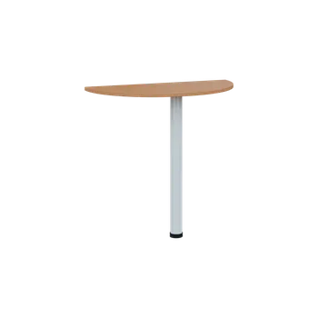 Stolová podnož TJD - 80 přístavba jednací, kovová podnož bílá, síla desky 18 mm, široká 800 mm, buk royal