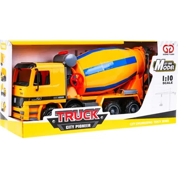autíčko Nákladní auto míchačka Truck City Pioneer 41 x 17,3 x 12,5 cm 1:10 žlutá/modrá
