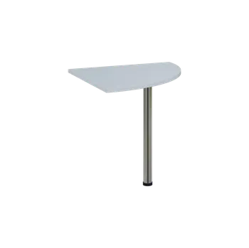 Stolová podnož OS 28 - 8 deska spojovací, kovová podnož chrom, síla desky 25 mm, široká 800 mm, bílá