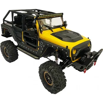 RC model auta DF models DF-4S PRO Crawler žlutý 313mm 1:10, naviják, LED