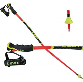 Sjezdová hůlka LEKI WCR Lite GS 3D Bright Red/Black/Neonyellow 2023/24
