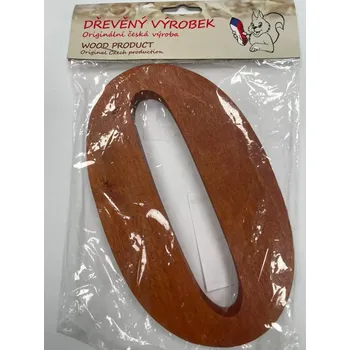 Číslo 0 velké rezaté – výška 180 mm