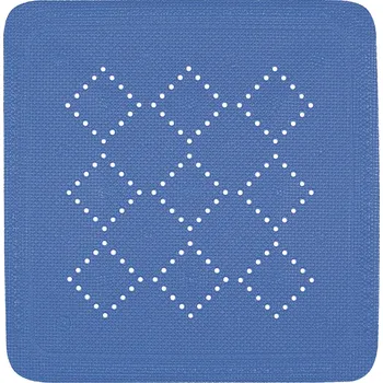 Protiskluzová podložka Spirella protiskluzová podložka do sprchy ALASKA, modrá, PVC, 55 x 55 cm