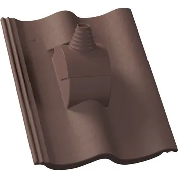 Střešní krytina KM BETA Hodonka Elegant anténní betonová hnědá 1 ks