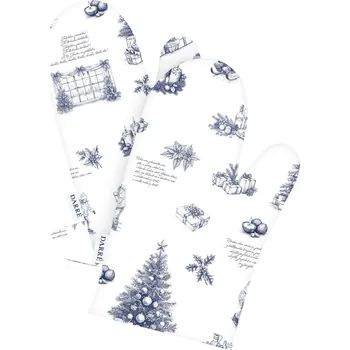 Chňapka DARRÉ Bavlněné kuchyňské chňapky Vánoční koledy - sada 2ks
