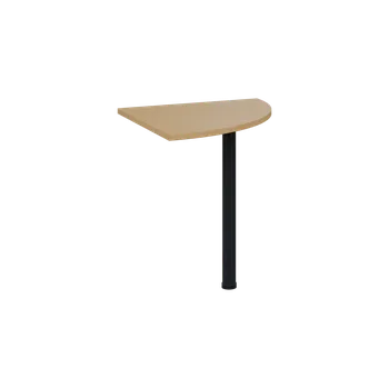 Stolová podnož OS 27 - 7 deska spojovací, kovová podnož černá, síla desky 25 mm, široká 700 mm, javor horský