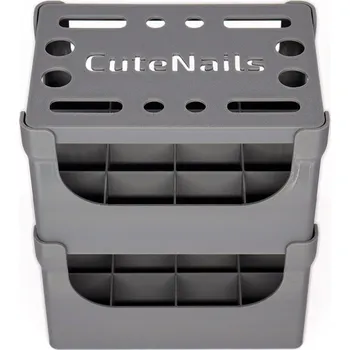 Organizér na kosmetiku CuteNails Organizér na gely, laky a příslušenství, šedý