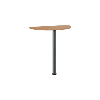 Stolová podnož TJD - 70 přístavba jednací, kovová podnož chrom, síla desky 18 mm, široká 700 mm, buk royal