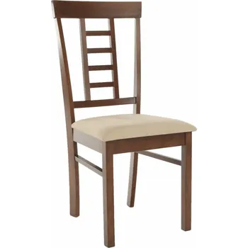 Jídelní židle Jídelní židle RADOSTIC, ořech/béžová + vyzvednutí ZDARMA