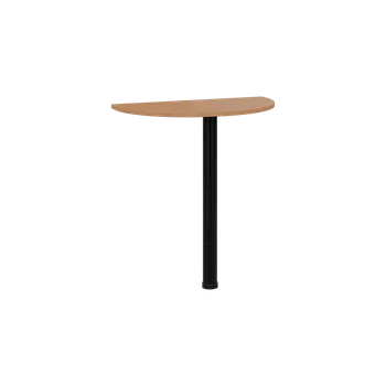 Stolová podnož TJD - 70 přístavba jednací, kovová podnož černá, síla desky 18 mm, široká 700 mm, buk royal